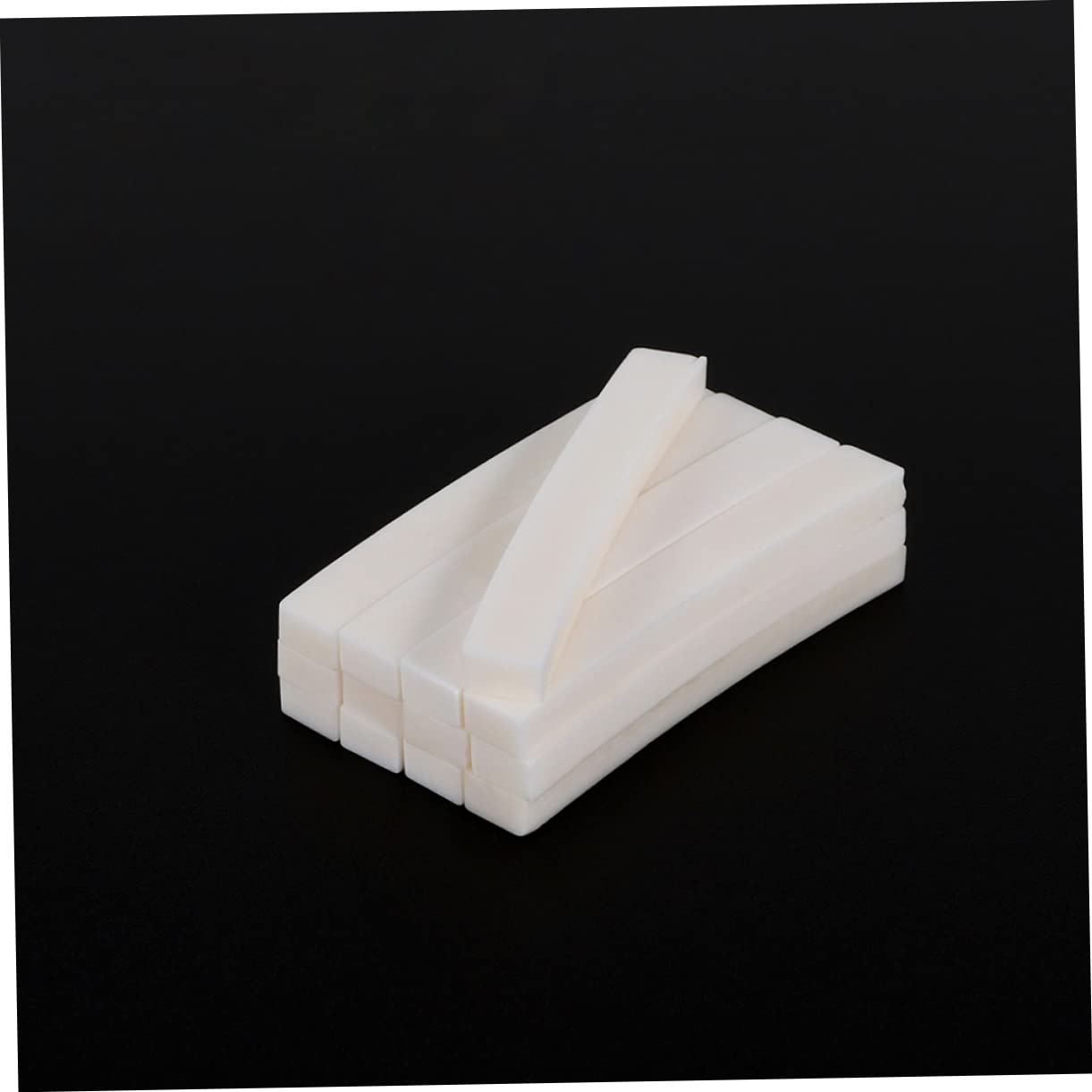 GOOHOCHY 3pcs Acoustic Guitar Bone Nut Ox Bone Nut Replacement for Electric Guitar String Bridge Accessories