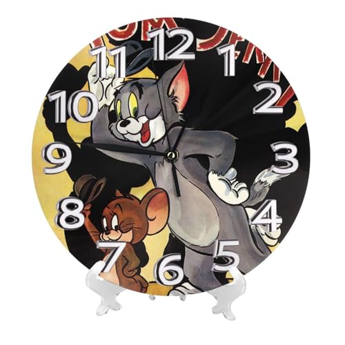 掛け時計 トムとジェリー(20) 北欧 壁掛け時計 静音 自宅 寝室 部屋飾り 贈り物 インテリア 大数字 直径25cm 非電波 アニメ グッズ キャラクター かわいい プレゼント