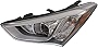 Evan Fischer Headlight Assembly Compatible with 2013-2016 Hyundai Santa Fe Sport Halogen Driver Side