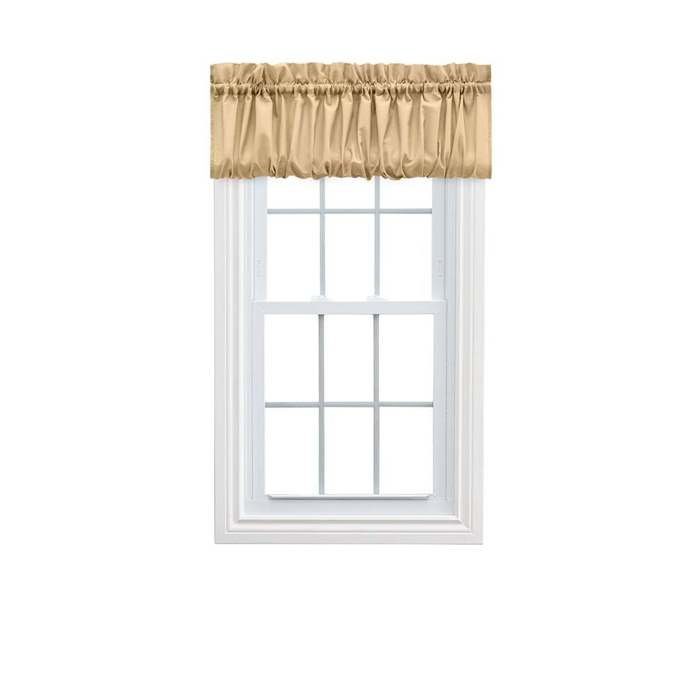 Ellis Curtain Balloon Valance, Polyester cotton, Almond, H152.4 x B38.1 cm (1er Pack)