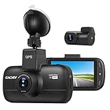 Dual Dash Cam 4K Dash Cam (2880x2160P SingleFront) Dual 1920x1080P Front and Rear Camera WiFi GPS 3.0’’ LCD 170° Wide Angle Sony Sensor SuperCapacitor Motion Detection Time Lapse Eachpai K200 Pro