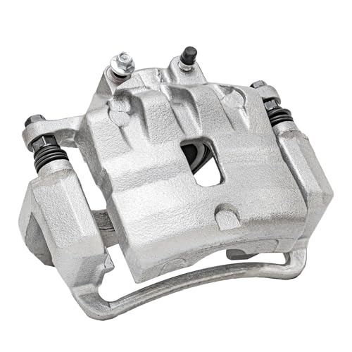 Image of Detroit Axle - Front 2pc Brake Calipers for Chevrolet Camaro Saab 9-5 | Buick LaCrosse Regal, 2 Disc Brake Calipers w /Bracket Replacement