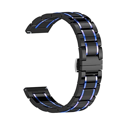 [XGYOMVB] �Z���~�b�N���^���X�g���b�v Watch 3/Active 2/Huawei GT2/Amazfit GTR �u���X���b�g���X�g�o���h�ƌ݊������� Watch 22mm 20mm �o���h(Black blue,22mm)