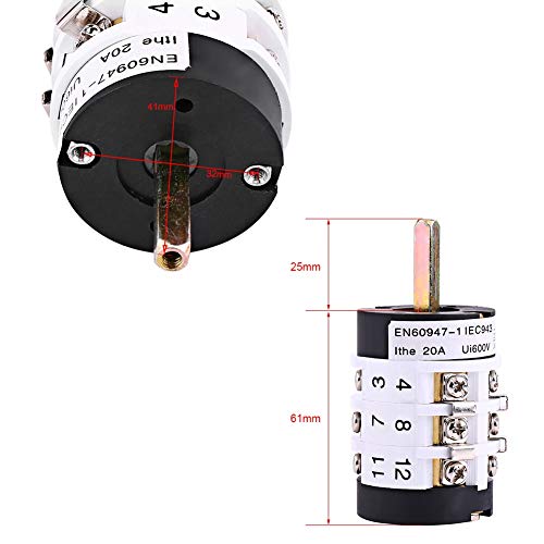 Image of 220V /380V 20A Motor Forward Reverse Switch Tool, Car Tire Changer Metal Machine Tire Changer Forward Reverse Switch Control The Machine Motor