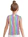Jan Jean Girls Boys Metallic Plaid Jazz Disco Hip Hop Choir Dance Vest Top Sleeveless Button Waistcoat Fancy Party Jacket Multicolor 3-4 Years