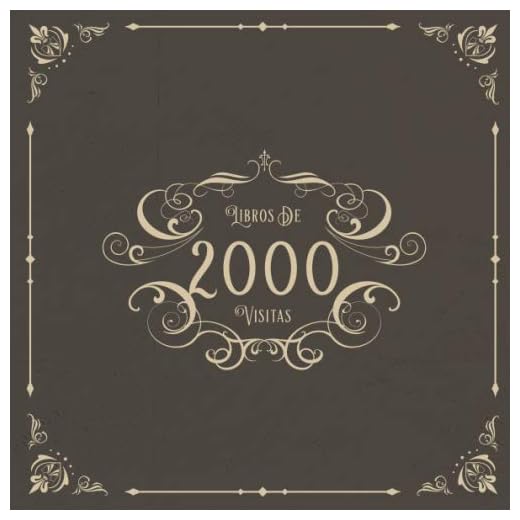2000 Libros de Visitas: Libros de visitas para fiestas de cumpleaños de estilo vintage para que la familia y los amigos inserten saludos y mensajes | 100 páginas