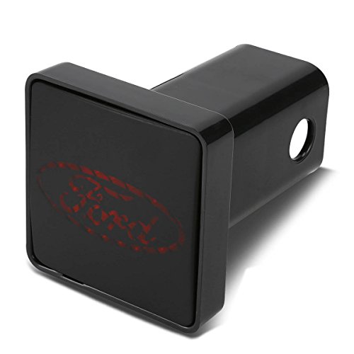 Bully - CR007F CR-007F Ford Tow Hitch Cover/Receiver Trailer Plug in Black with LED Brake Light Ford Logo Emblem - Car, Truck and SUV Accessories - Genuine License Products