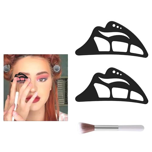 KVIFIVK Eyetour Eyeshadow Tool.5-in-1 Professional Eye Makeup Stencil Kit .Eyeliner