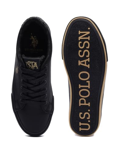 Image of U.S. Polo ASSN. Beverly 3.0 Black Sneakers Shoes with Premium Upper