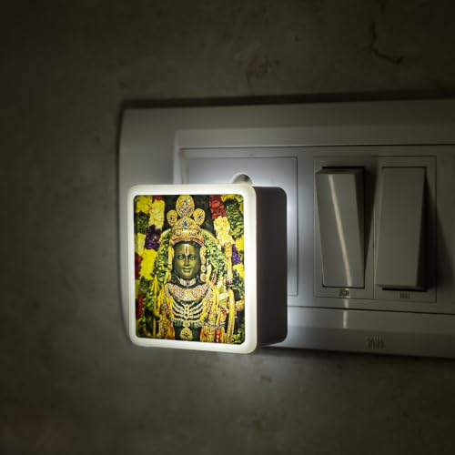 Image of Lexton Ram Lalla Fancy LED Night Lamp Light with 2 Pin Socket | 0.5 Watt, 230V Lamp for Spiritual Ambiance, Home Decoration | (Warm White, Pack of 1)
