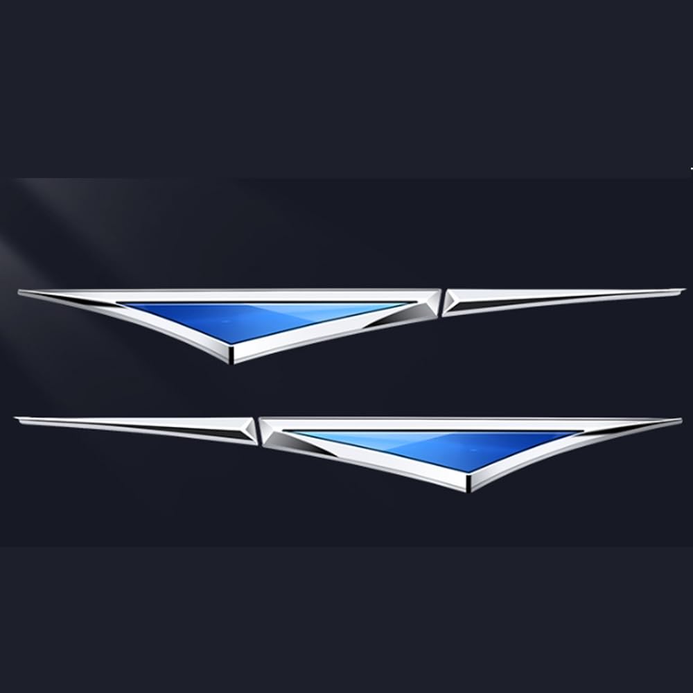 YIXUEERWSY 2 Pieces 3D Metal Car Fender Badge Stickers Suitable for Abarth Scorpione Giallo,Emblema Adhesivo,Insignias, Chrome Side Body Decal Zinc Alloy Sporty Styling Exterior Accessories