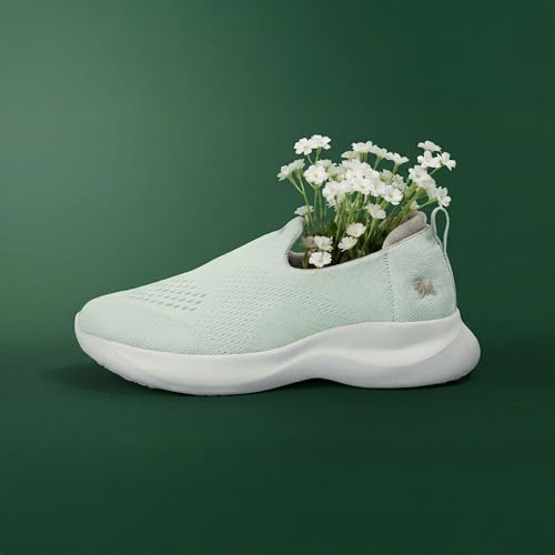 Image of Neeman's Knit Lite Slip Ons for Women | Lightweight Breathable Knit Slip-On Sneakers | Cushioned EVA Sole | Soft Stretch Upper | Comfortable Casual, Office & Walking Shoes