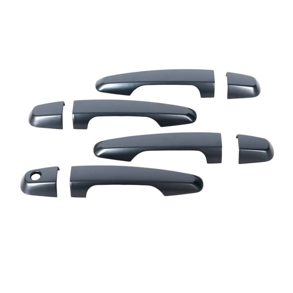 Ymyyqw 1Set Black Car Outer Door Handle 1Set For Triton L200 Ml Mn Mq 2005-2017 Car Black Front Rear Exterior Door Handle Cover Trim Sticker Cap Lid