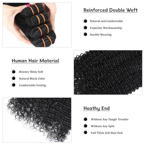 16A Raw Body Wave Human Hair Bundles Human Hair 100% Unprocessed Brazilian Boutique Virgin Hair Extensions,Double Wefts,Triple Lifespan (Body Wave 4 Bundles, 18 20 22 24 inch) - Image 6