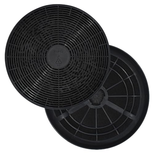 AllSpares© Lot de 2 filtres à charbon actif pour Respekta / Klarstein / Colbe / Bomann 256100 R2 KF 561 / DU 612/620/621 / MIZ 0023 / MIZ0023