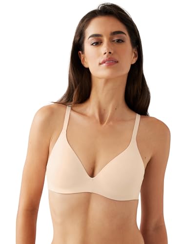 Soutien-gorge t-shirt sans armature beige rembourré léger 32B