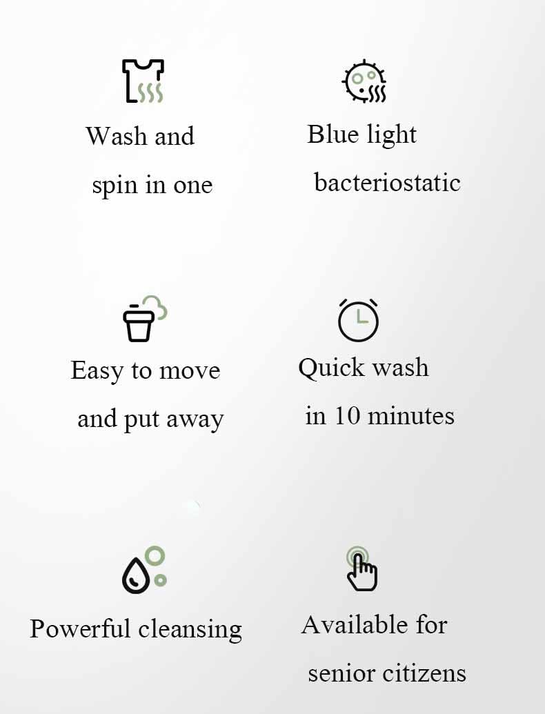 Lavatrice Portatile Pieghevole: Il Compagno Ideale per Viaggi e Università!