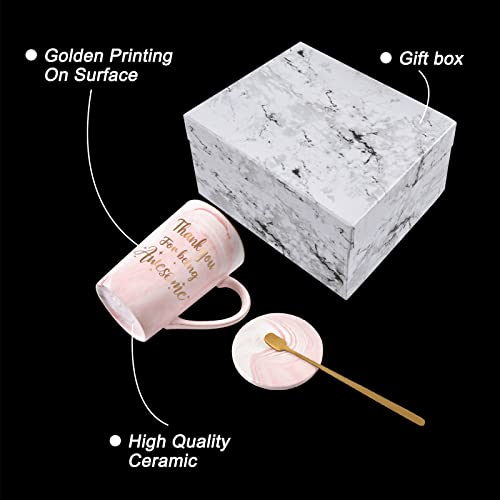 Thank You Mug, Thank You For Being Awesome Mug, Coworker Leaving Gifts For Women, Thank You Gifts For Friends Coworker Administrative Assistant, Administrative Professional Day Gifts, 14Oz #TOP6