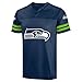 FOCO NFL Men's Officially Licensed Primary Logo Game Day Team Jersey (Small, Seattle Seahawks - Navy)