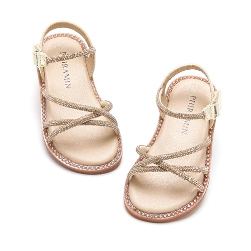Toddler Flower Girl Sandals - Girl Summer Dress Shoes Toddler Little Kid Wedding Party