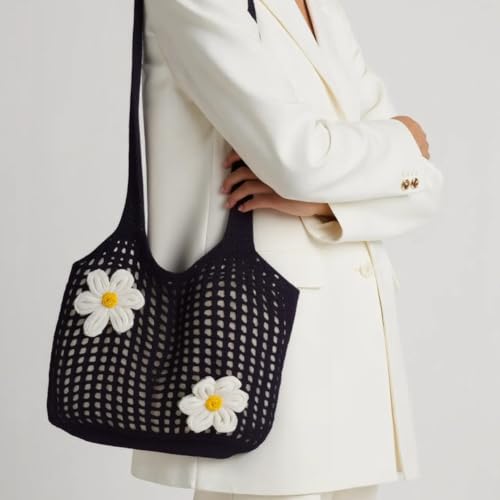 Women Straw Mesh Tote Bag Stylish Women Crochet Mesh Crochet Bags Foldable Large Beach Bags for Summer Vacation Travel3