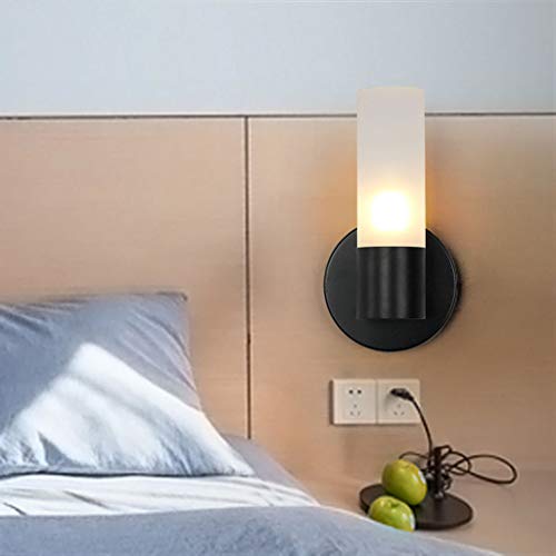 Xxw wandlamp Amerikaanse wandlampen slaapkamer bedlampje van ijzeren wandlampenkamer creatieve industriële lampen licht - Afbeelding 3