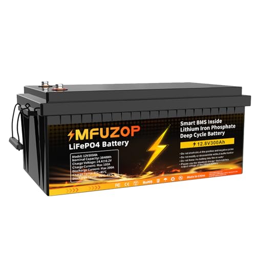 Amazon.co.jp: MFUZOP 12V 300Ah リン酸鉄リチウムイオンバッテリー