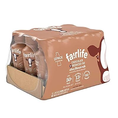 Fairlife Chocolate 2% Reduced Fat Ultra Filtered Milk 12/8 Fl Ounce Net Wt 96 Fl Ounce