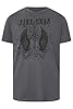 Firetrap Mens Big & Tall Graphic T-Shirt, Rock & Roll Guitar Print Cotton Crew Neck Short Sleeve Soft Casual Oversized Muscle Shirt Mens Clothing Grey 4XL #1