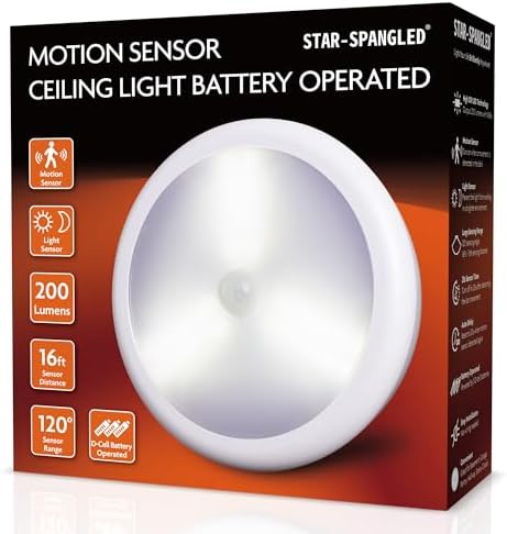 STAR-SPANGLED 6.3” Motion Sens...