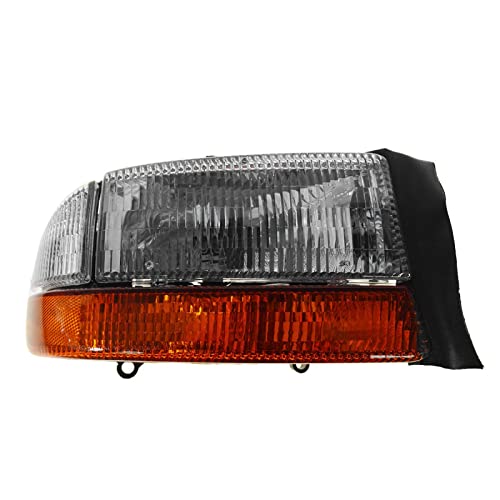 Image of TRQ Passenger Side Headlight Assembly Compatible with 1997-2004 Dodge Dakota 1998-2003 Durango With Front Cornering Light CH2503122