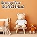 Litherr S 1 Pcs Sublimation Stuffed Bear Clothes Tshirt Blank 21 Inch Stuffed Animal Shirt Plush Doll Clothes Accessory DIY Your Unique Stuffed Doll Outfit