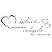 Produktbild Wandtattoo " Liebe ist.. das einzige was sich verdoppelt wenn man es teilt - Hochzeitsgeschenk (92 x 40 cm)