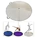 Aosekaa Foldable Pole Dance Mat Gymnastics Round Convenient Portable Equipment Dancing Floor Cushion for Workout Studio, White