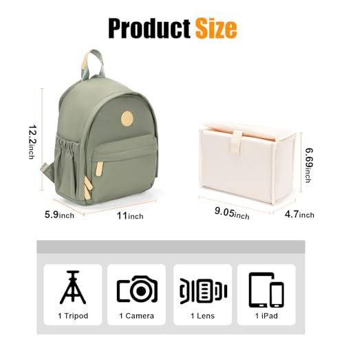 Mochila para cámara pequeña Cwatcun para mujeres miniatura 5