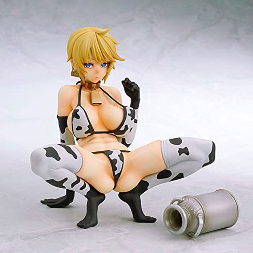 Gogogk Ecchi Figure A Nyuugyuu Life Holstein/Jersey Ver. 1/6 Clothes Are Removable Anime Figure Statue Toys Model Collection Soft 5.9Inch/15Cm Complete Figure #TOP1