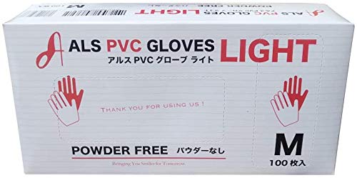 Amazon.co.jp: ビニール極薄手袋 アルス PVC グローブ ライト POWDER