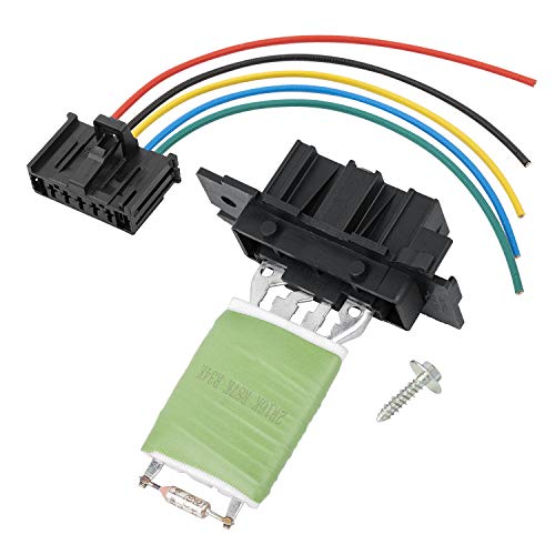 YAOPEI 77364061 Resistance Chauffage + Prise de Câblage pour Grande Punto Evo Linea Doblo Ducato Fiorino Qubo Corsa D Adam Romeo Mito
