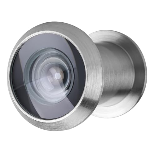 Visor para puerta Qiilu con vidrio óptico, cubierto de privacidad, ángulo ancho de 220 grados, color plata miniatura 6