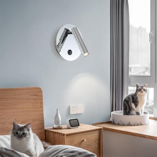 Aplique de pared con ajuste de rotación para leer en la cama sin fatiga visual 8