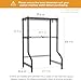 ULIFHOME U16 Upgraded Washer Dryer Stacking Rack for Narrow Laundry Room and Bathroom, Metal Over Washer and Dryer Storage Shelves for Saving Space, 29.5