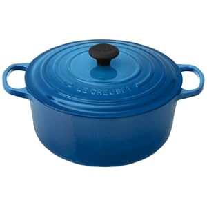 Le Creuset Enameled Cast Iron Signature Round Dutch Oven, 7.25 qt., Marseille