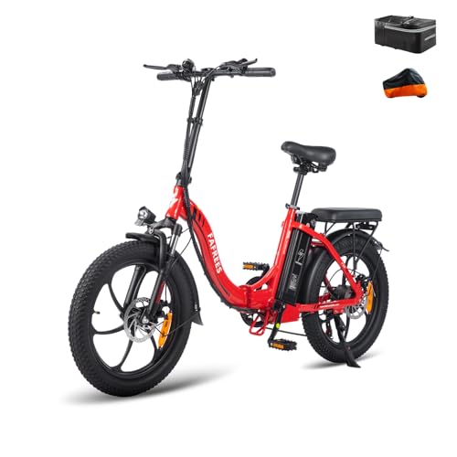 Fafrees F20 E-Bike Klapprad Elektrofahrrad 250W 36V 16AH Akku mit Superkapazität 20 Zoll Faltbares City Bike E-Mountainbike 20'*3.0 Fat Tire Tragfähigkeit 130kg