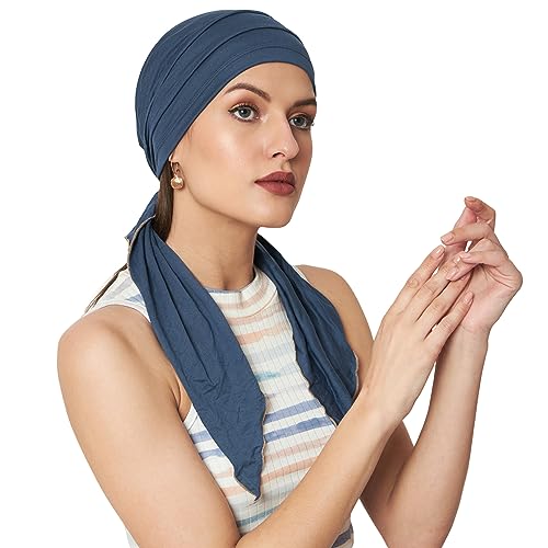 Image of The Headscarves Women Bamboo Pre Tie Scarf (HS107 Multicolor)