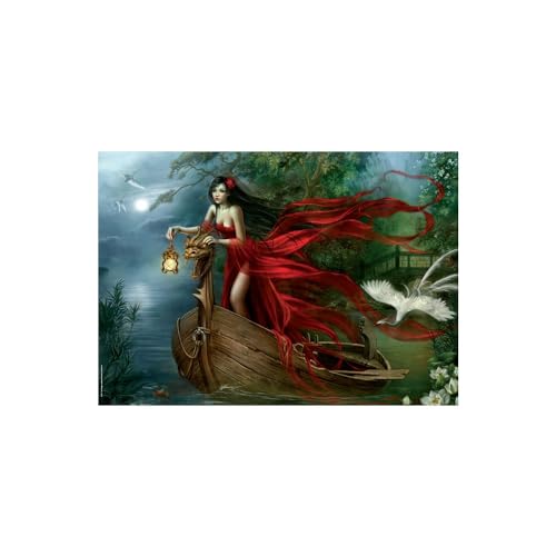 Heye 29389 Cris Ortega, Swans - Puzzle, 1000 Piezas (KV&H Verlag)