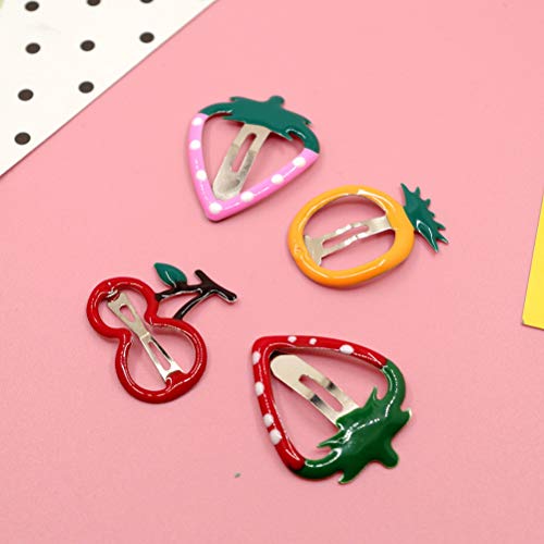 Lurrose 14 piezas pinzas para cabello con diseño frutal miniatura 6