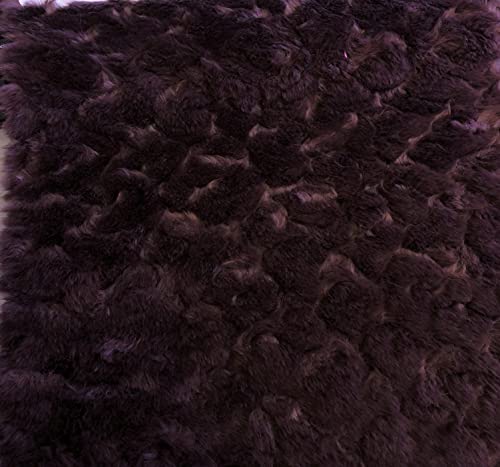 Fausse fourrure mauve CRS Fur Fabrics pour plaid et coussin cosy