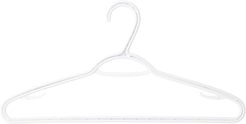 Miniatura 2 de neatfreak! Paquete de 10 perchas delgadas de plástico, color blanco