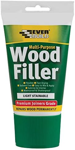 Everbuild Multipurpose Wood Filler โ Ideal for Filling Small Imperfections โ Sandable โ Light Stainable โ Easy Squeeze Tube โ 100ml