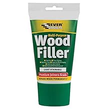 Everbuild Multipurpose Wood Filler Ideal for Filling Small Imperfections Sandable Light Stainable Easy Squeeze Tube 100ml